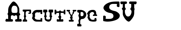 Arcutype SV font preview